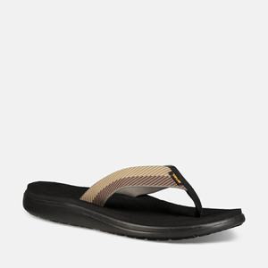 Teva Voya Flip Sandalen Herren Schwarz/Beige [QJGT45962]